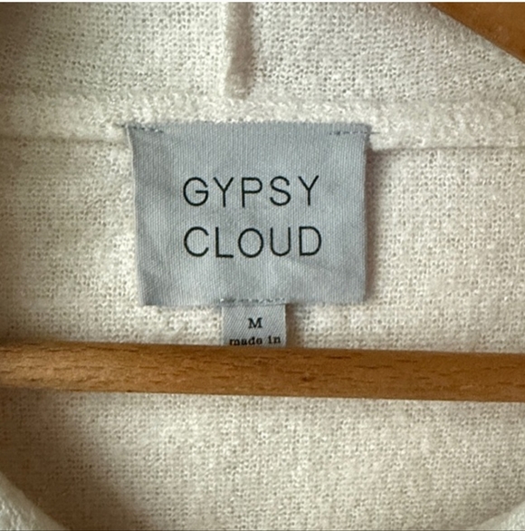 Gypsy Cloud Cozy Cream Hoodie with Drawstring - Picture 2 of 4